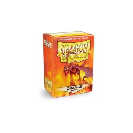 100 Micas Matte Dragon Shield Orange