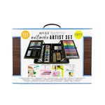 Art101 Set Dibujo Pintura Artística Portafolio Caja Madera